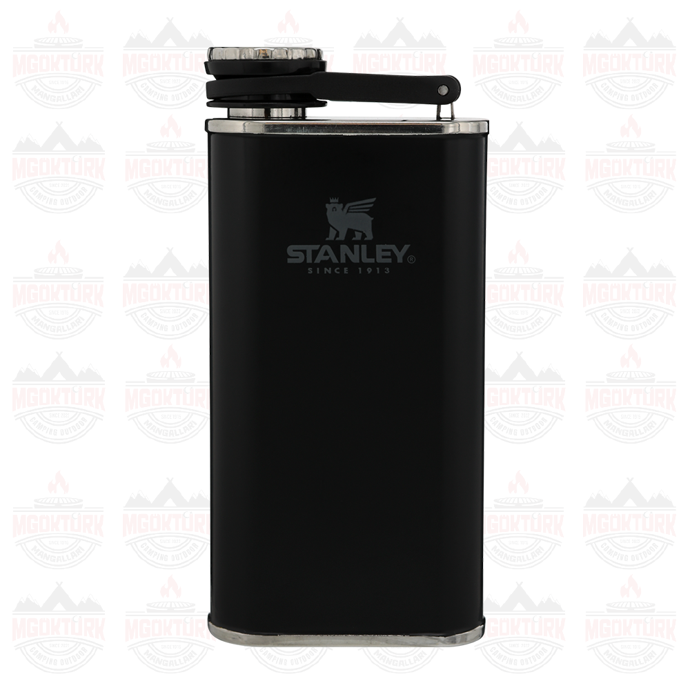 The Easy-Fill Wide Mouth Flask 0.23L / 8oz Matte Black Pebble 10-00837-127 / 6939236348409