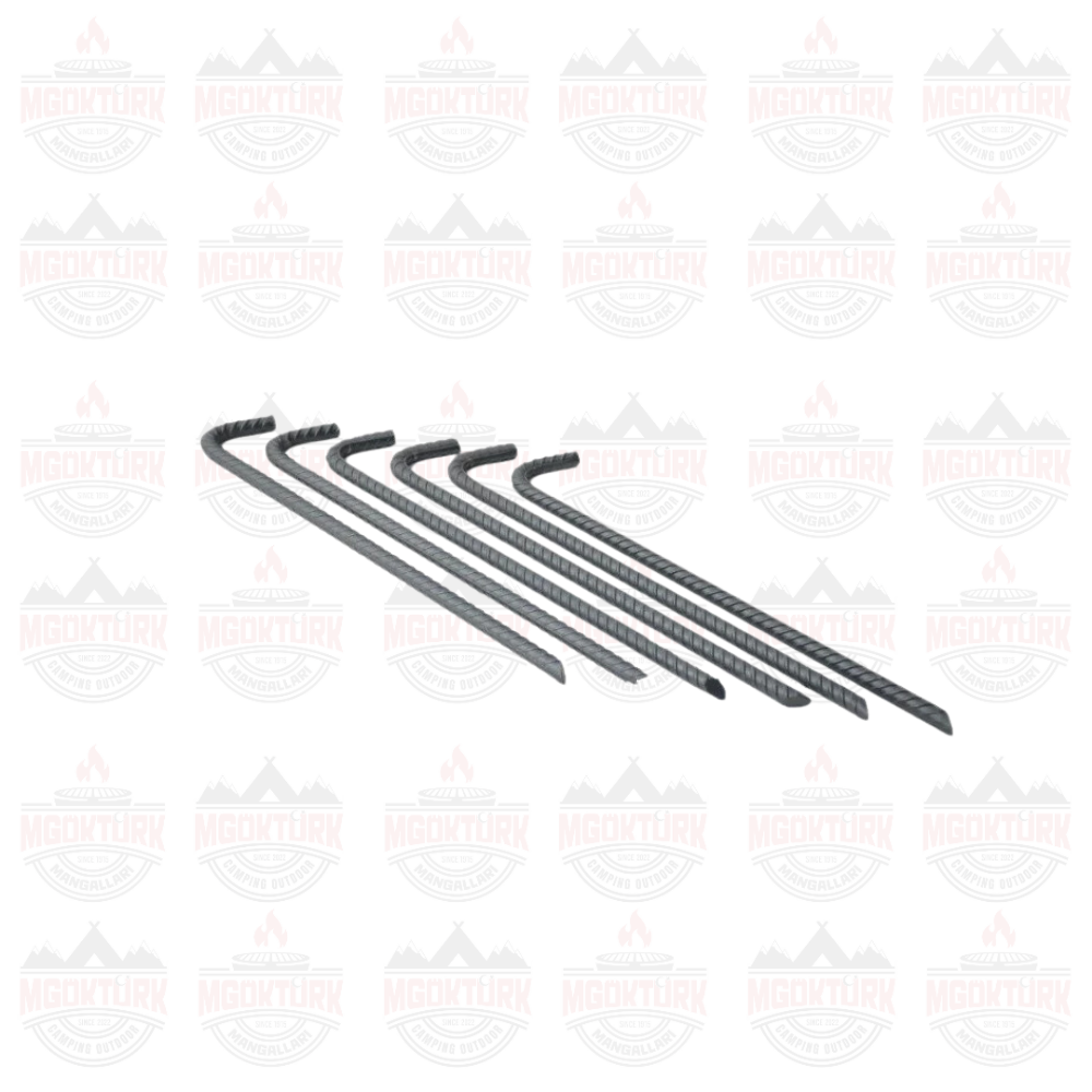 CAMPOUT 6'LI ÇADIR KAZIĞI 12 MM UZUNLUK: 36 CM ÇAP: 12 MM
