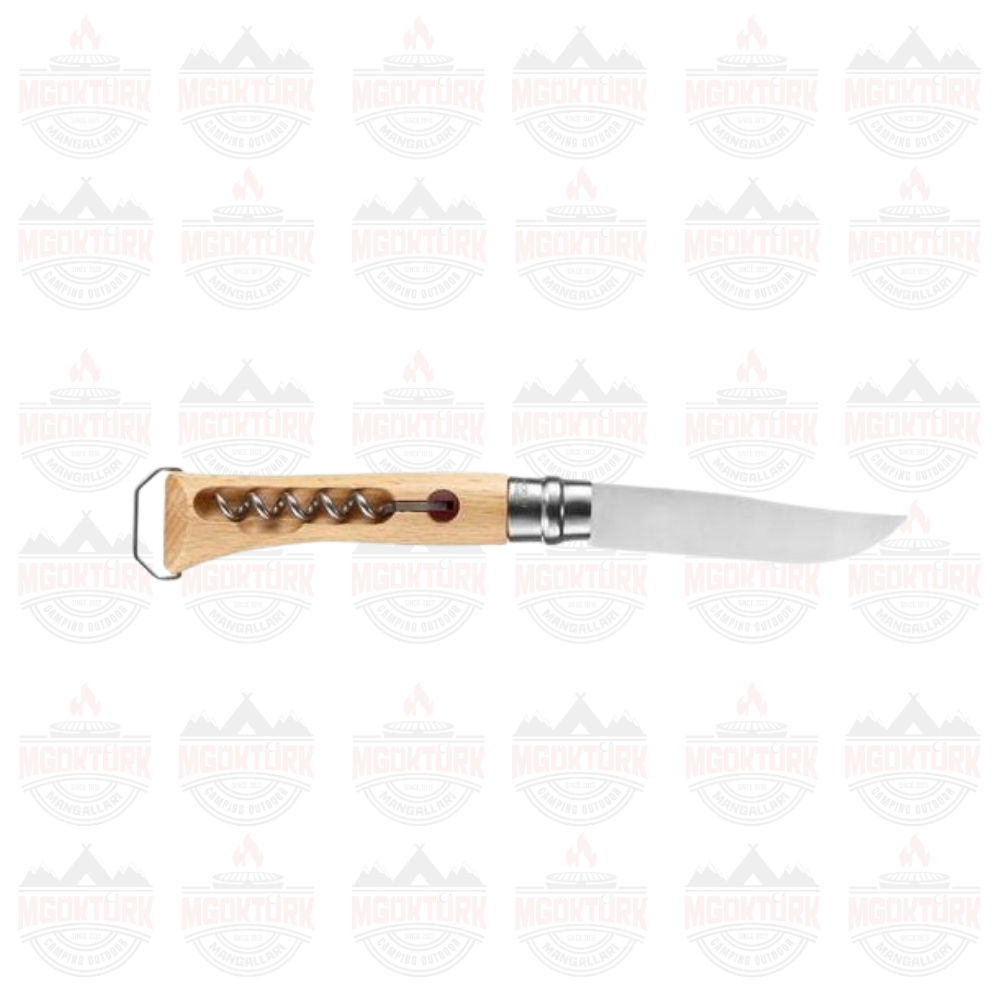N°10 Corkscrew Knife Folding 3.92'' Satin Clip Çakı