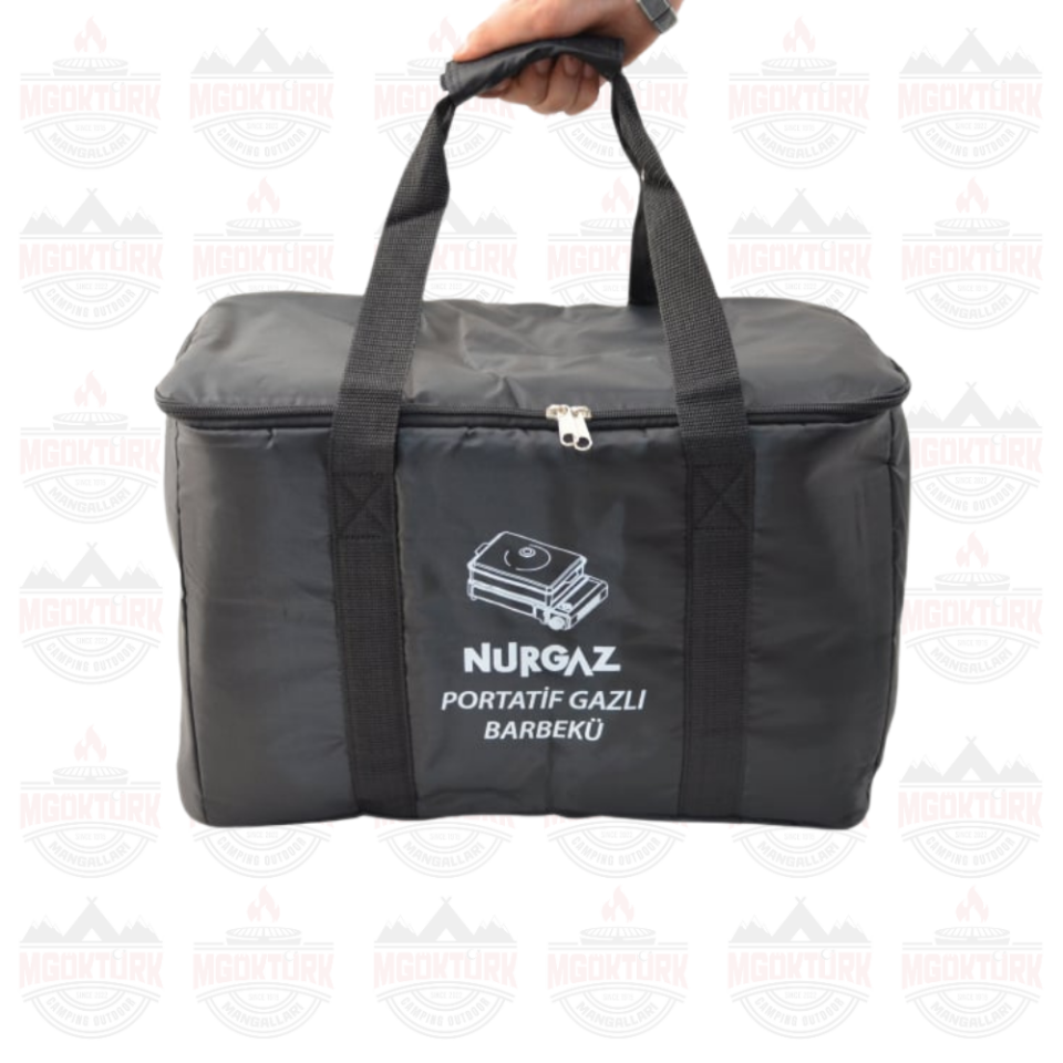 PORTATİF GAZLI BARBEKÜ VE PİŞİRME SETİ KIRMIZI