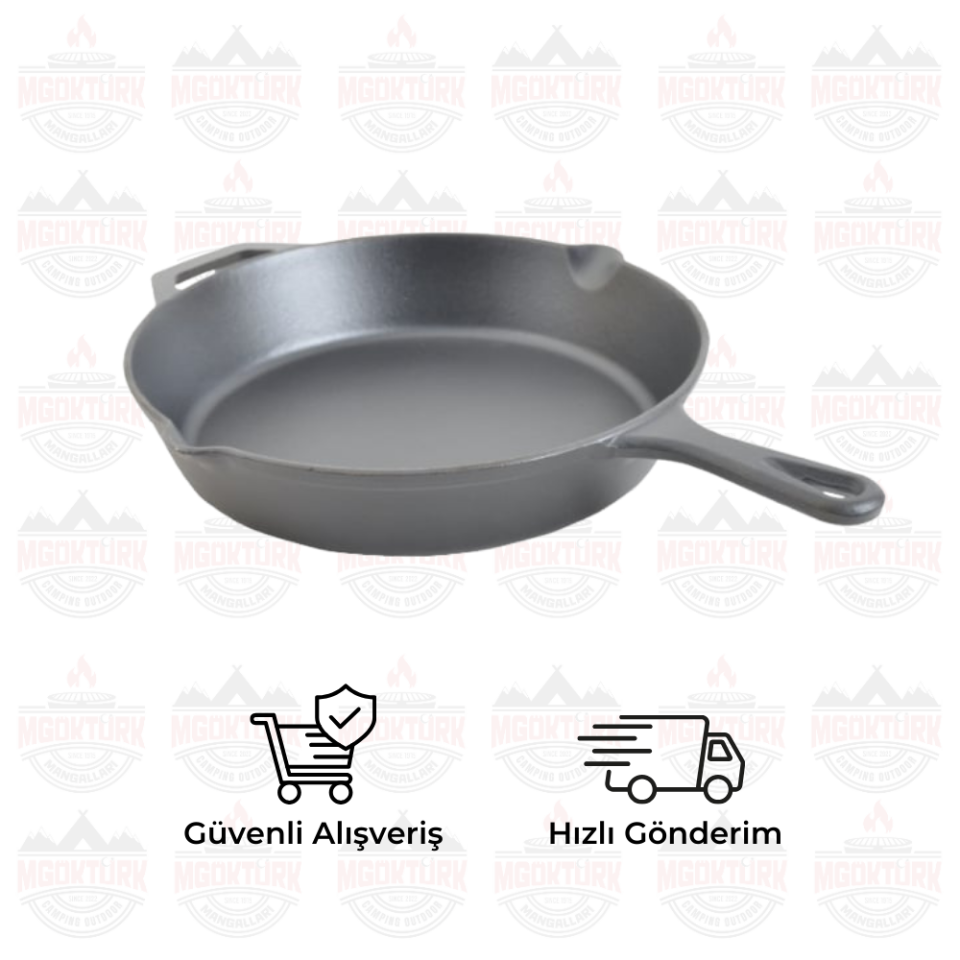 12 INCH EMAYE KAPLI DÖKÜM TAVA