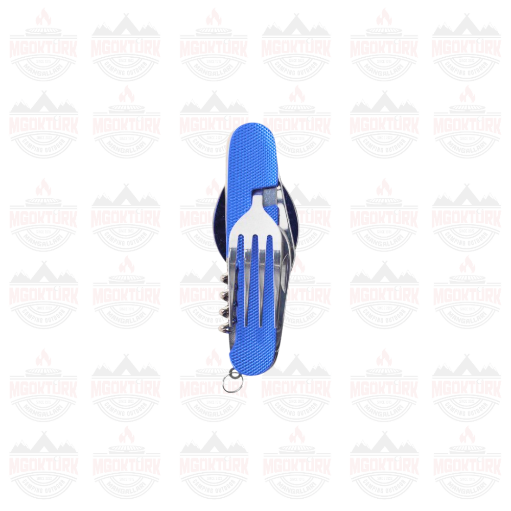 KATLANIR KAŞIK ÇATAL TİRBUŞON MAVİ