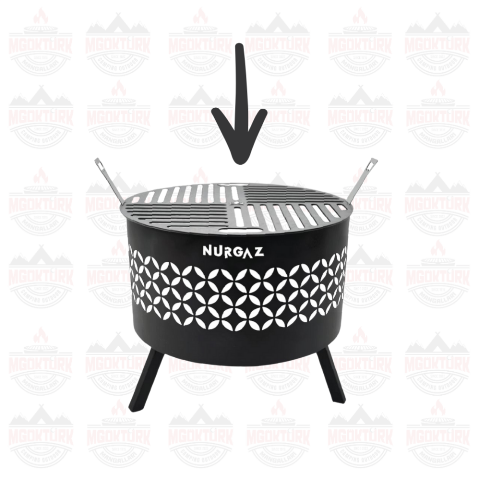 NURGAZ YILDIZ GEYİK ŞÖMİNE IZGARASI (ÜST)