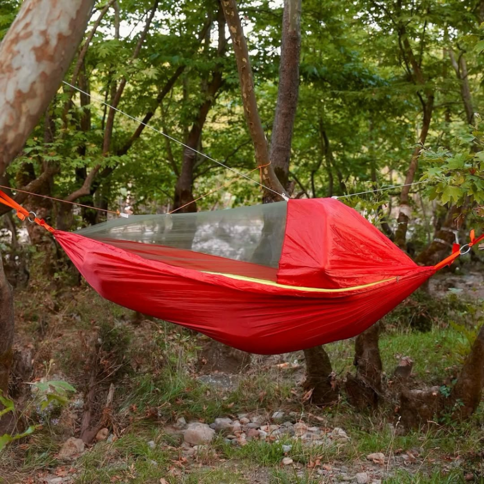 CİBİNLİKLİ MEKANİZMALI HAMAK TURUNCU