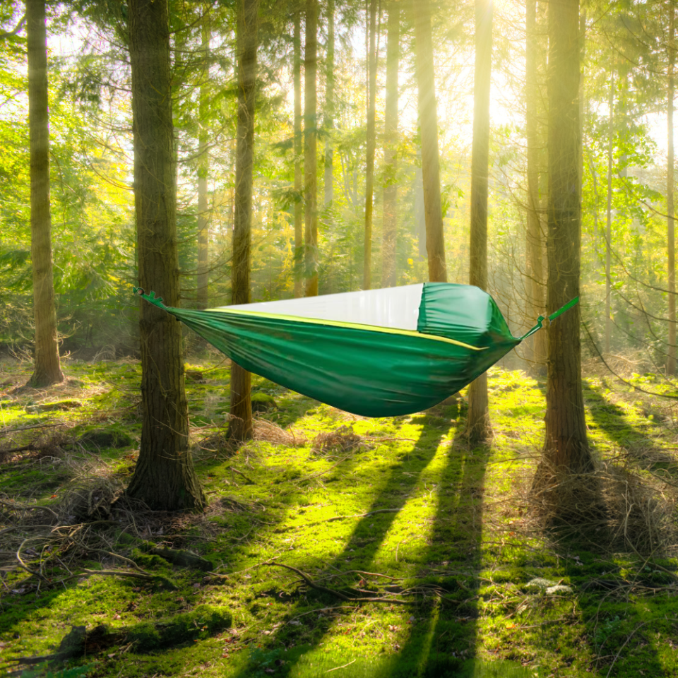 CİBİNLİKLİ MEKANİZMALI HAMAK YEŞİL