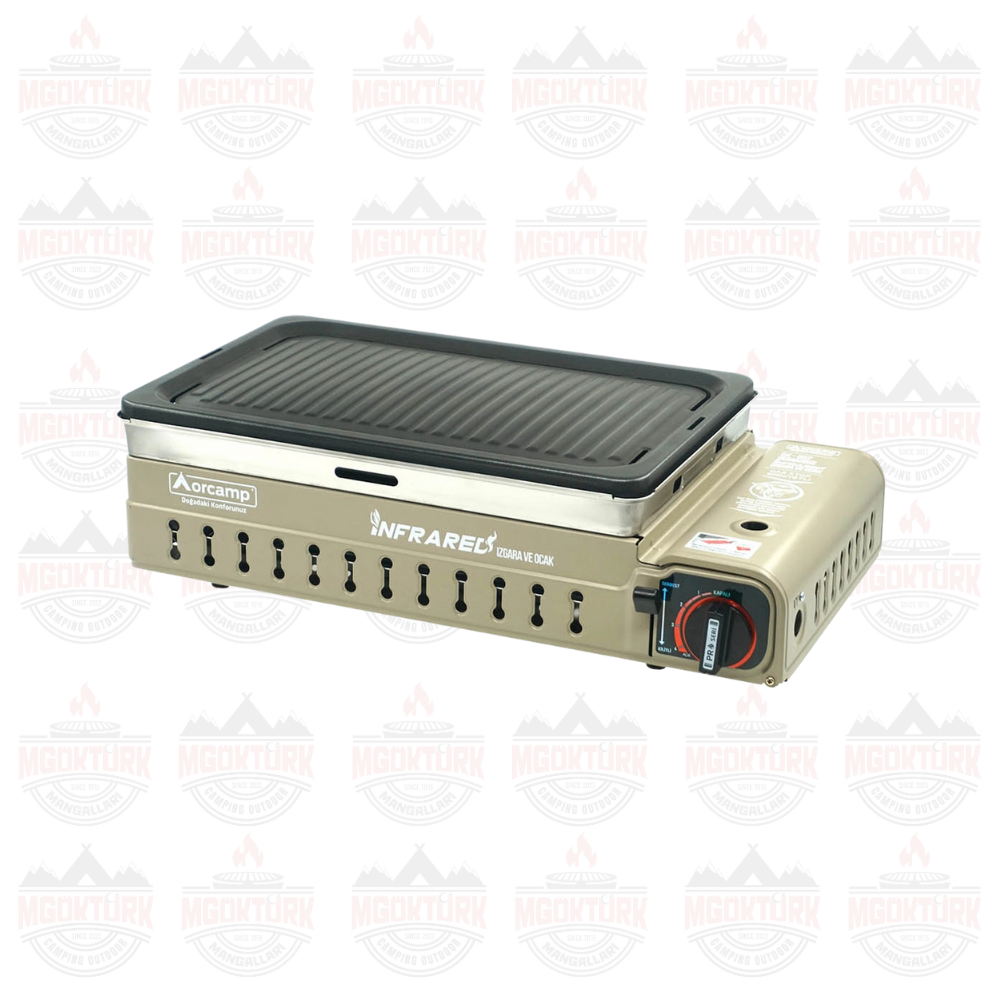 DUMANSIZ İNFRARED IZGARA VE OCAK BEJ