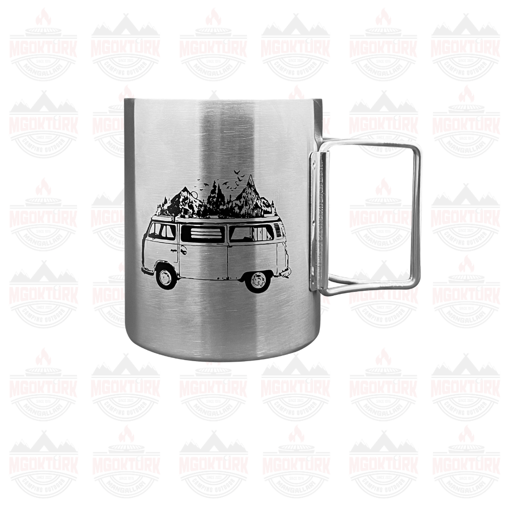 KATLANIR SAPLI ÇELİK KUPA 180 ML KARAVAN