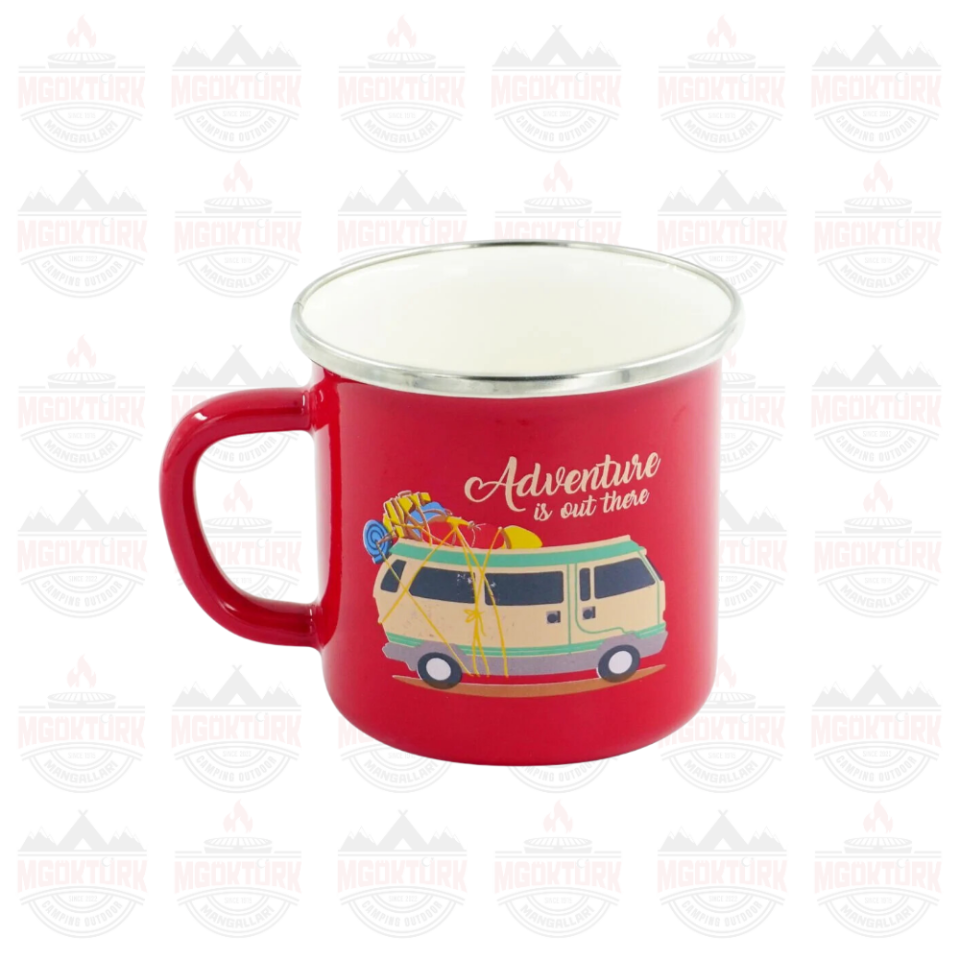 EMAYE KUPA 180 ML KARAVAN KIRMIZI