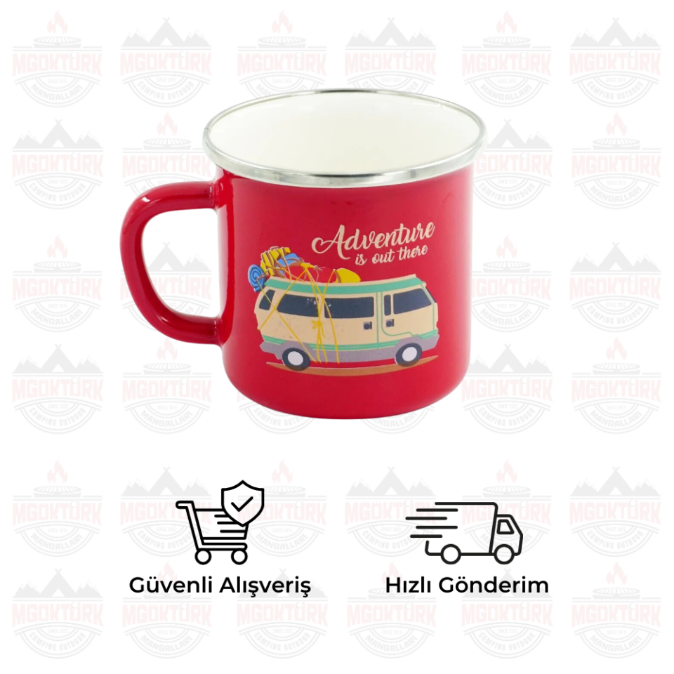 EMAYE KUPA 180 ML KARAVAN KIRMIZI