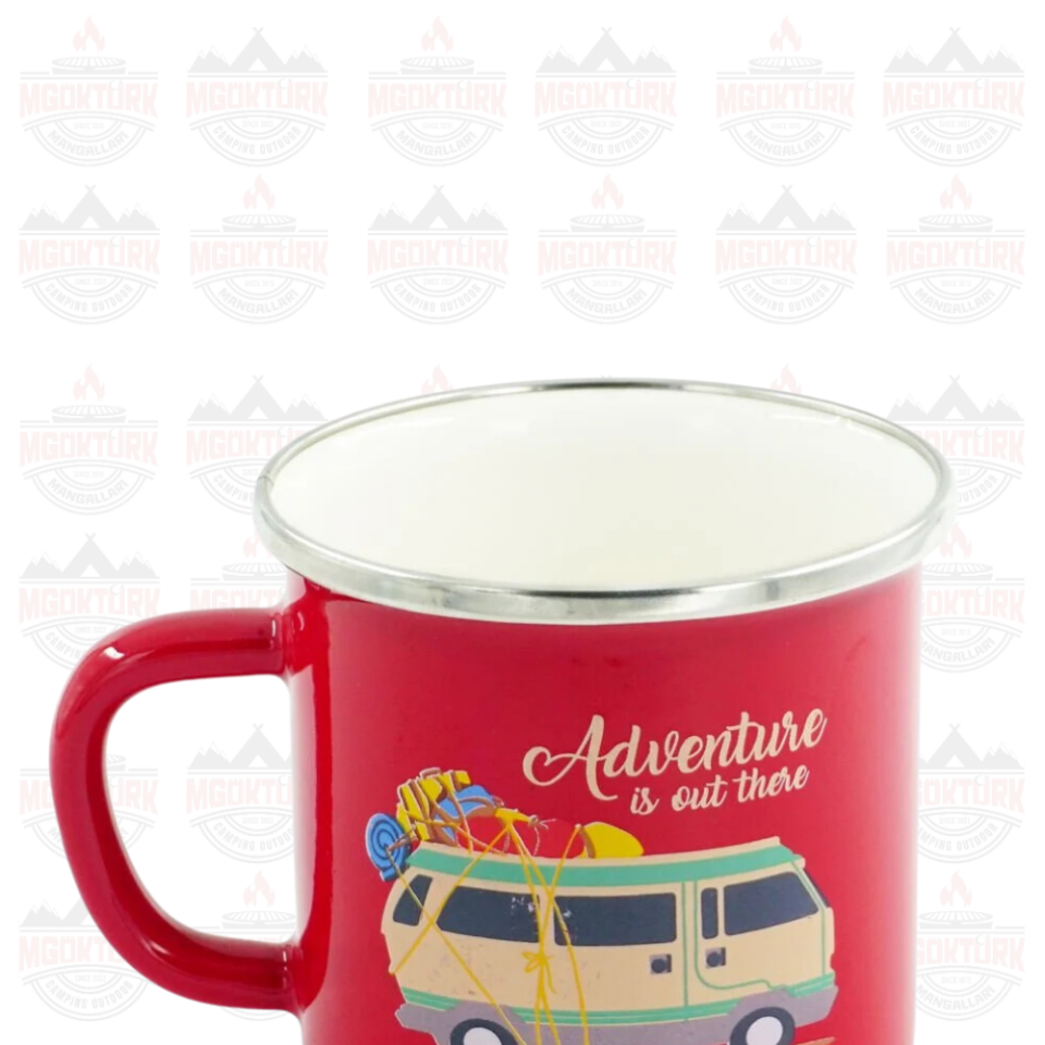 EMAYE KUPA 180 ML KARAVAN KIRMIZI