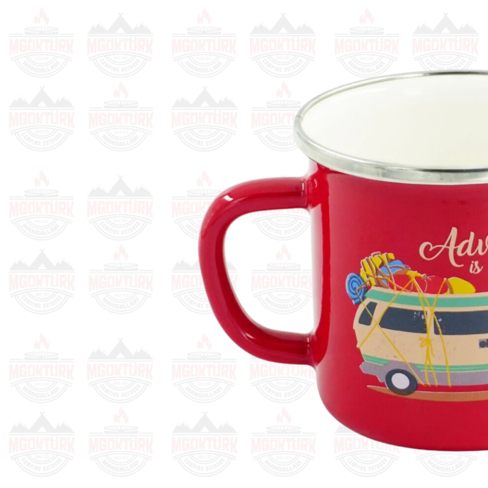 EMAYE KUPA 180 ML KARAVAN KIRMIZI