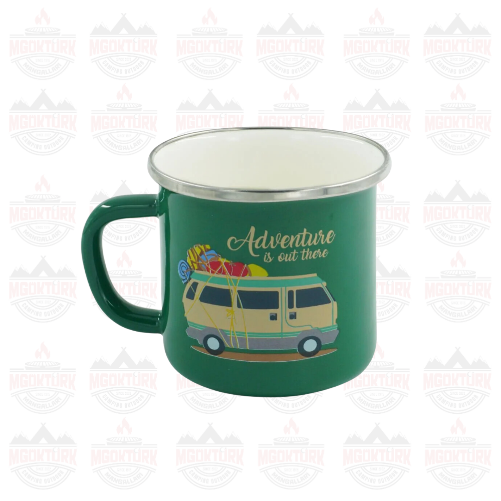 EMAYE KUPA 180 ML KARAVAN YEŞİL