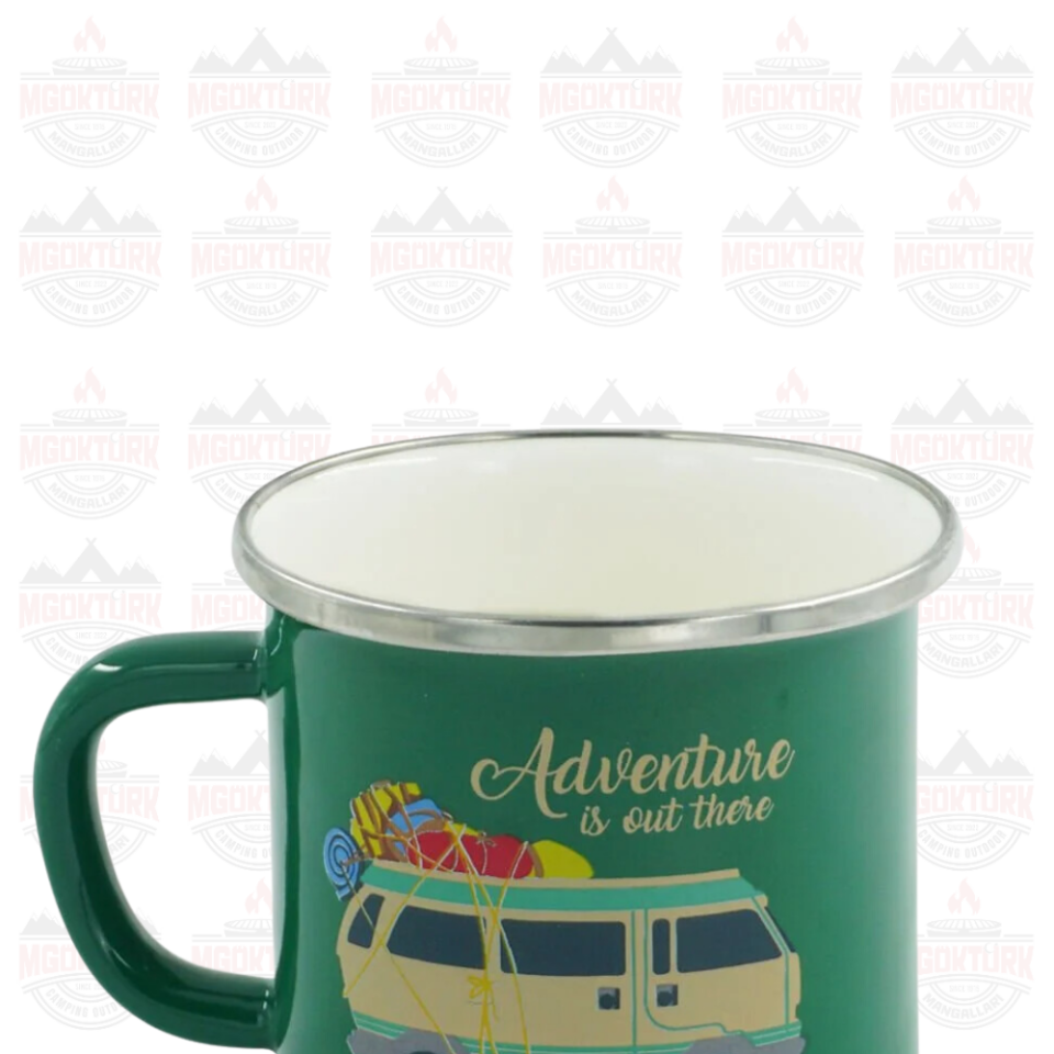 EMAYE KUPA 180 ML KARAVAN YEŞİL