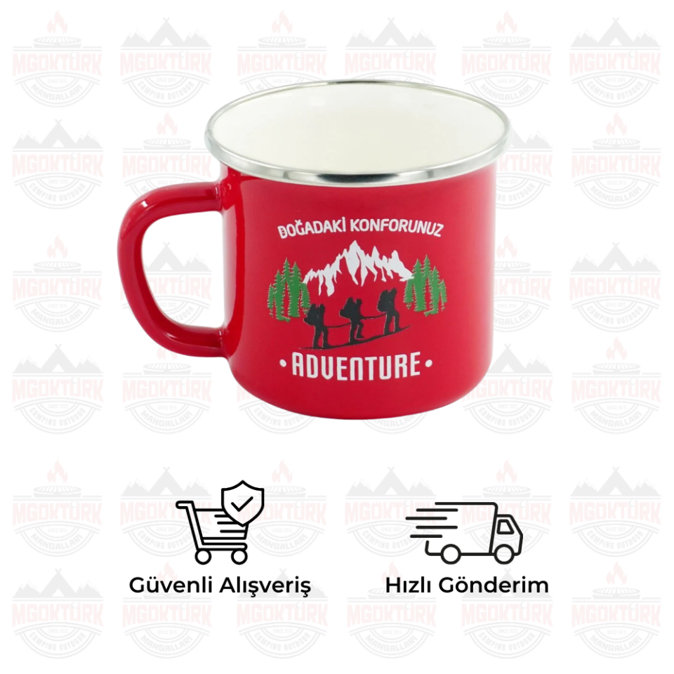 EMAYE KUPA 180 ML ADVENTURE KIRMIZI