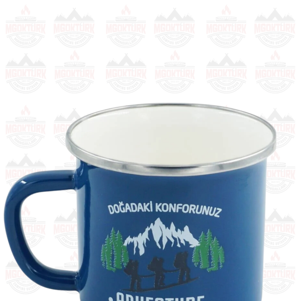EMAYE KUPA 180 ML ADVENTURE MAVİ