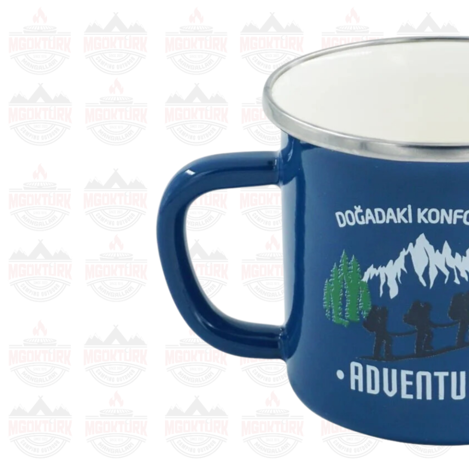EMAYE KUPA 180 ML ADVENTURE MAVİ