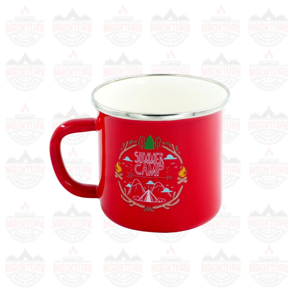 EMAYE KUPA 180 ML SUMMER CAMP KIRMIZI