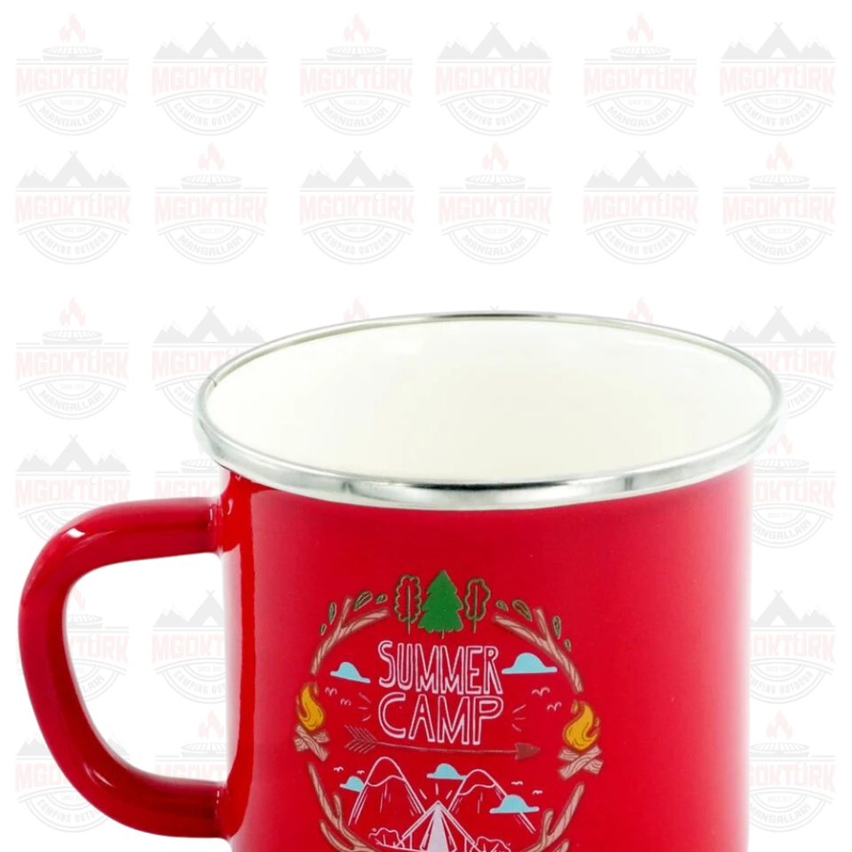 EMAYE KUPA 180 ML SUMMER CAMP KIRMIZI