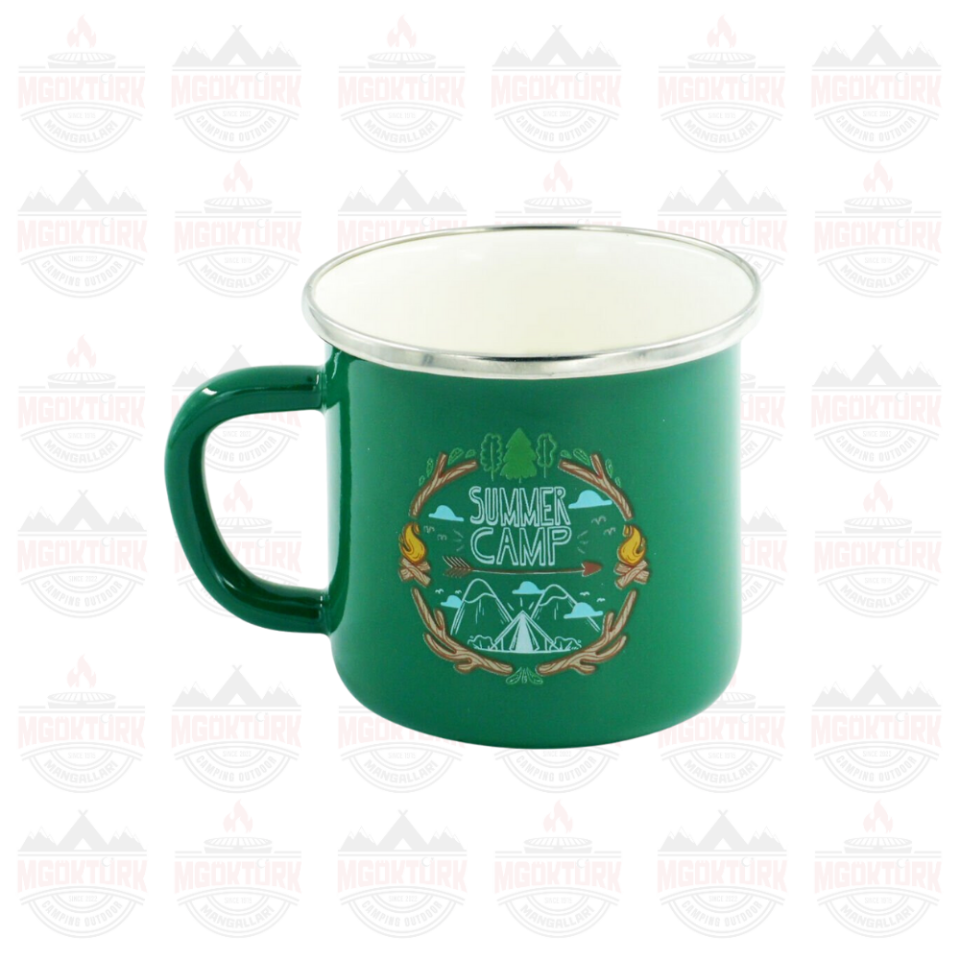 EMAYE KUPA 180 ML SUMMER CAMP YEŞİL