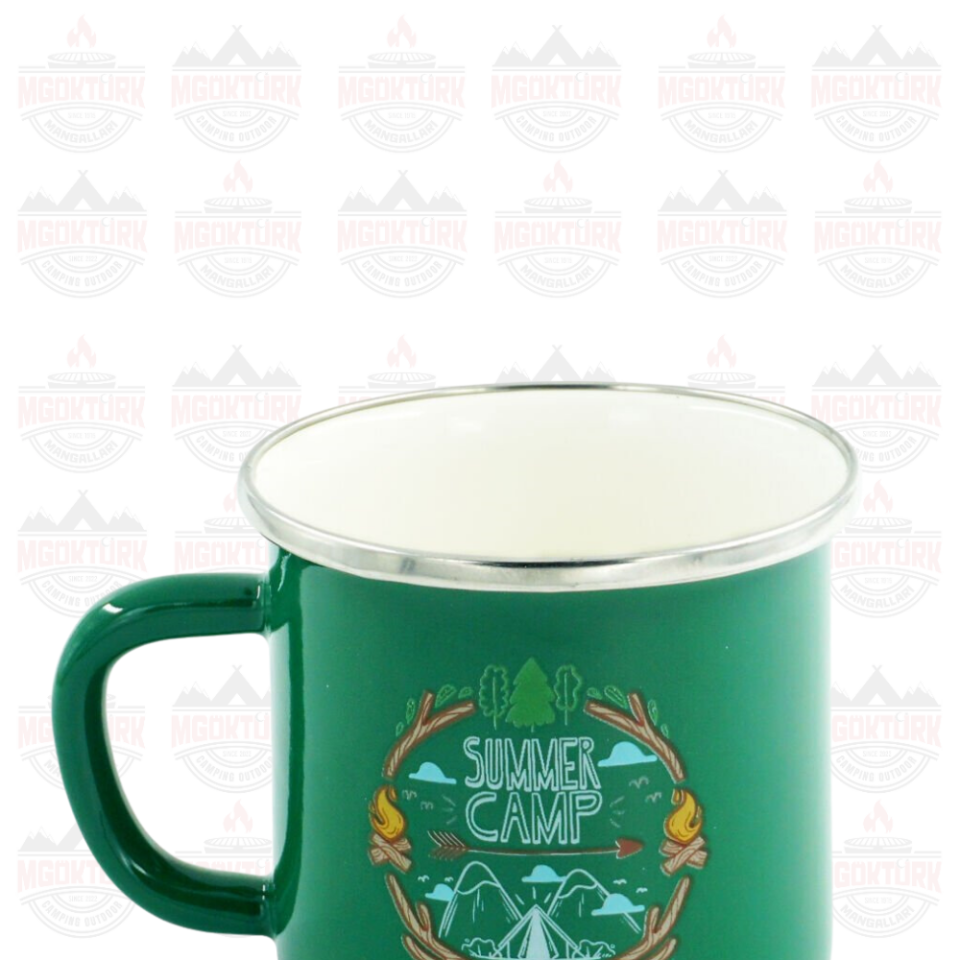 EMAYE KUPA 180 ML SUMMER CAMP YEŞİL