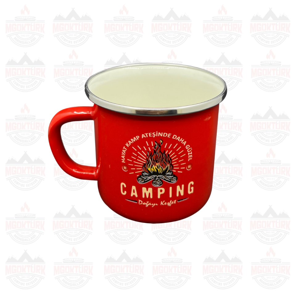 EMAYE KUPA 180 ML CAMPING KIRMIZI