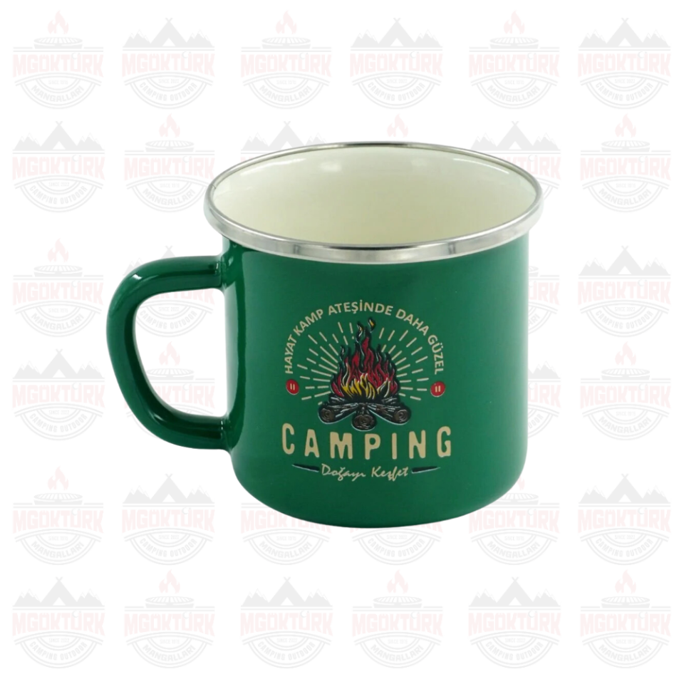 EMAYE KUPA 180 ML CAMPING YEŞİL