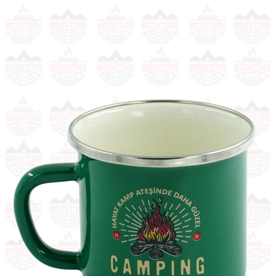 EMAYE KUPA 180 ML CAMPING YEŞİL