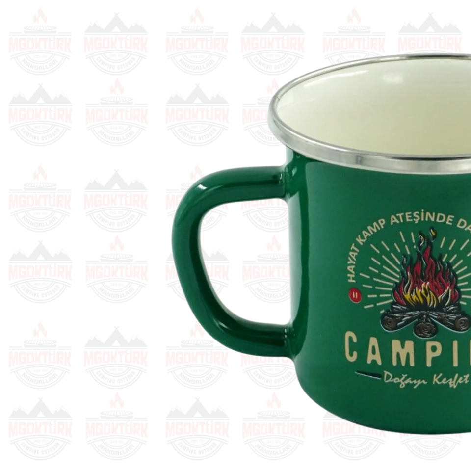 EMAYE KUPA 180 ML CAMPING YEŞİL