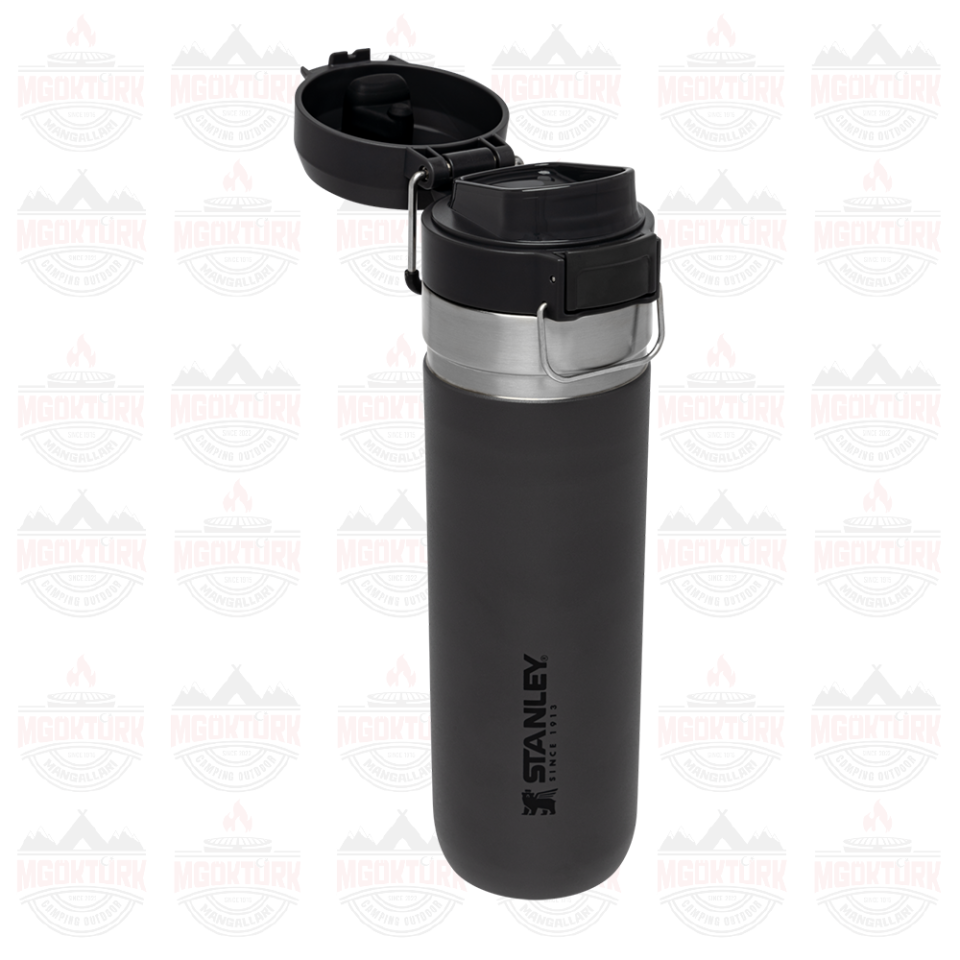 The Quick-Flip Water Bottle 0.7L / 24oz Charcoal 10-09149-030 / 6939236382663