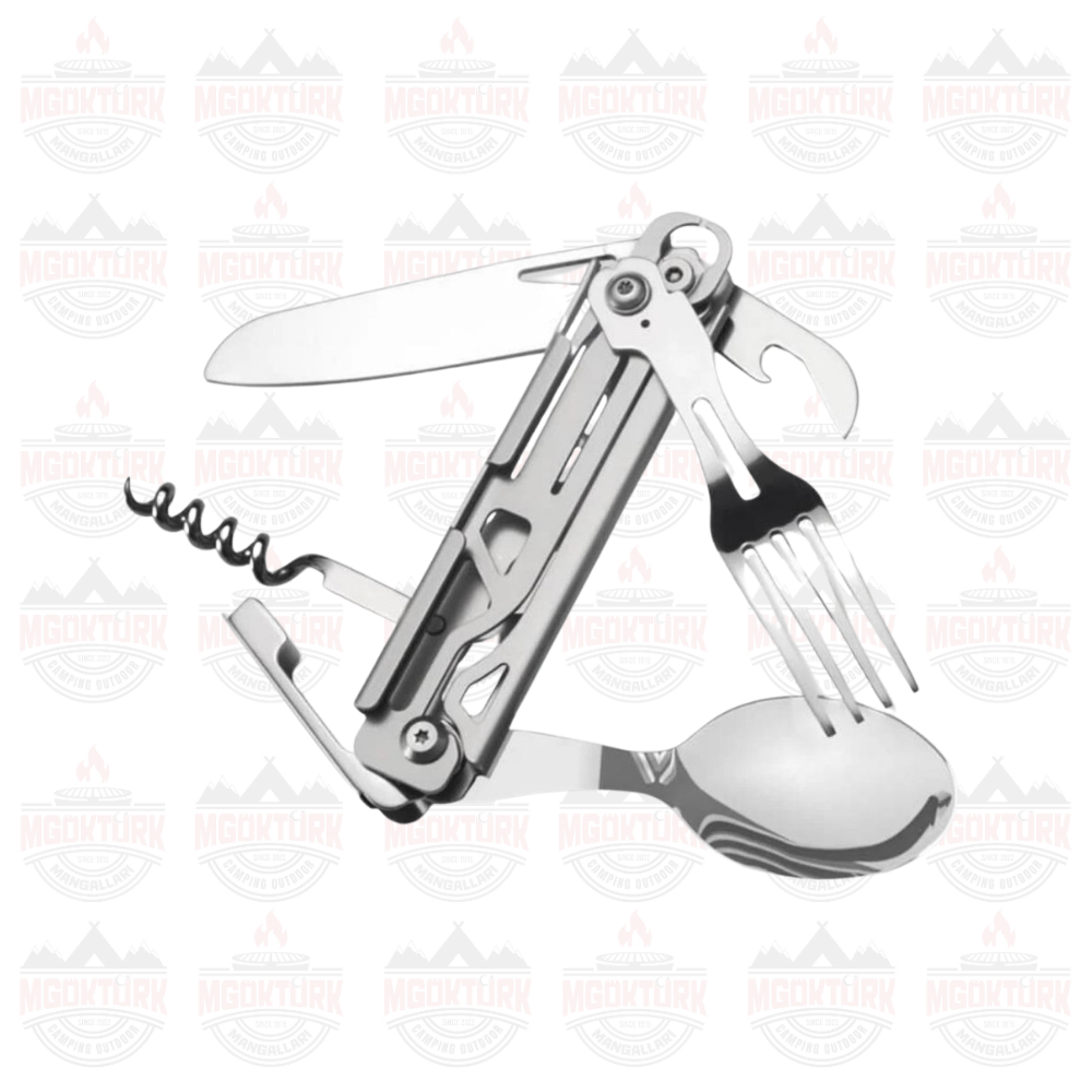Grand Harvest GHKS002 Multi Fonksiyonel Çatal Bıçak Kaşık Tirbüşon Set