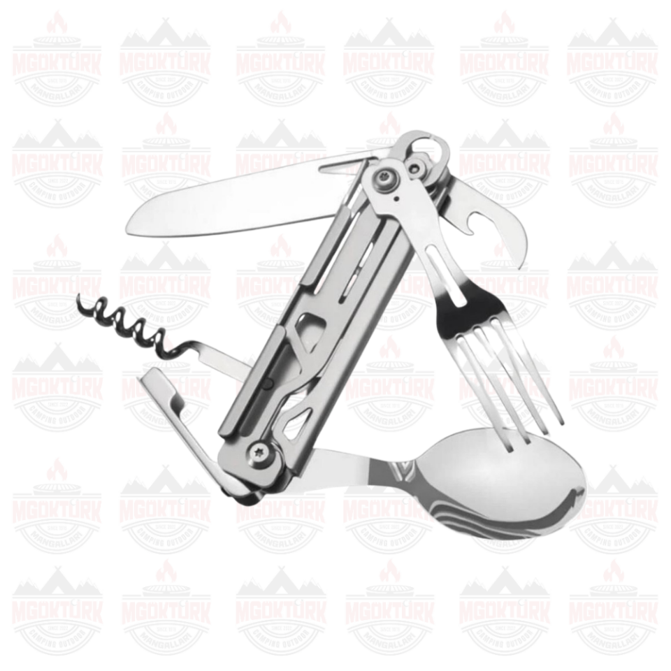 Grand Harvest GHKS002 Multi Fonksiyonel Çatal Bıçak Kaşık Tirbüşon Set