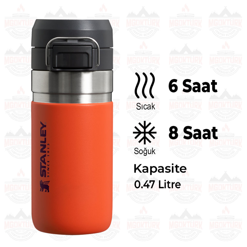 The Quick-Flip Water Bottle 0.47L / 36oz Tigerlily 10-09148-096 / 1210001959606