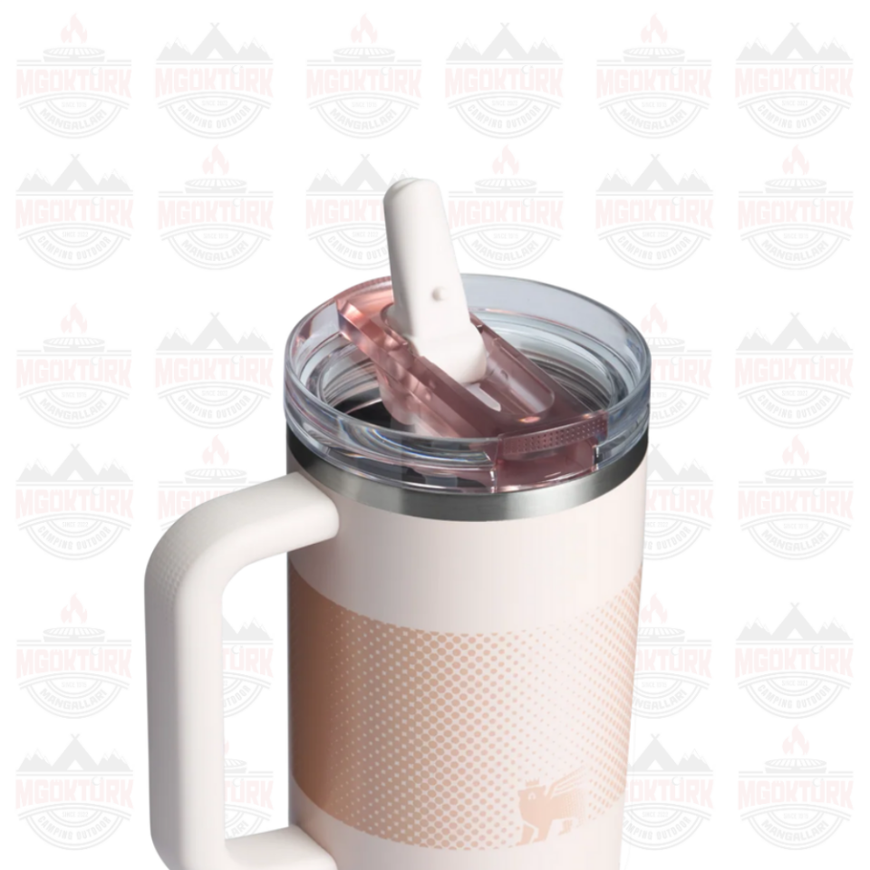 The Quencher ProTour Flip Straw Tumbler 1.18L / 40oz Rose Quartz Fade