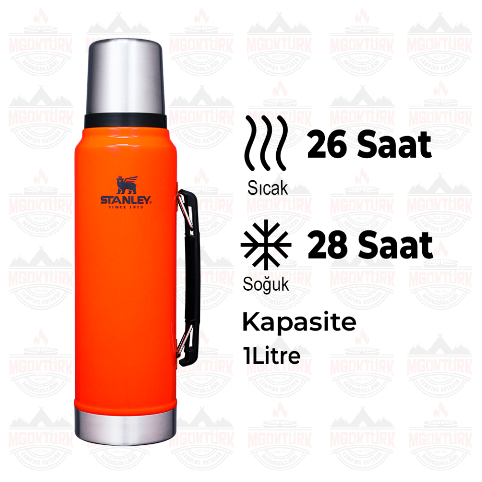 The Legendary Classic Bottle 1.0L / 1.1QT  Blaze Orange 10-08266-032 / 6939236405591