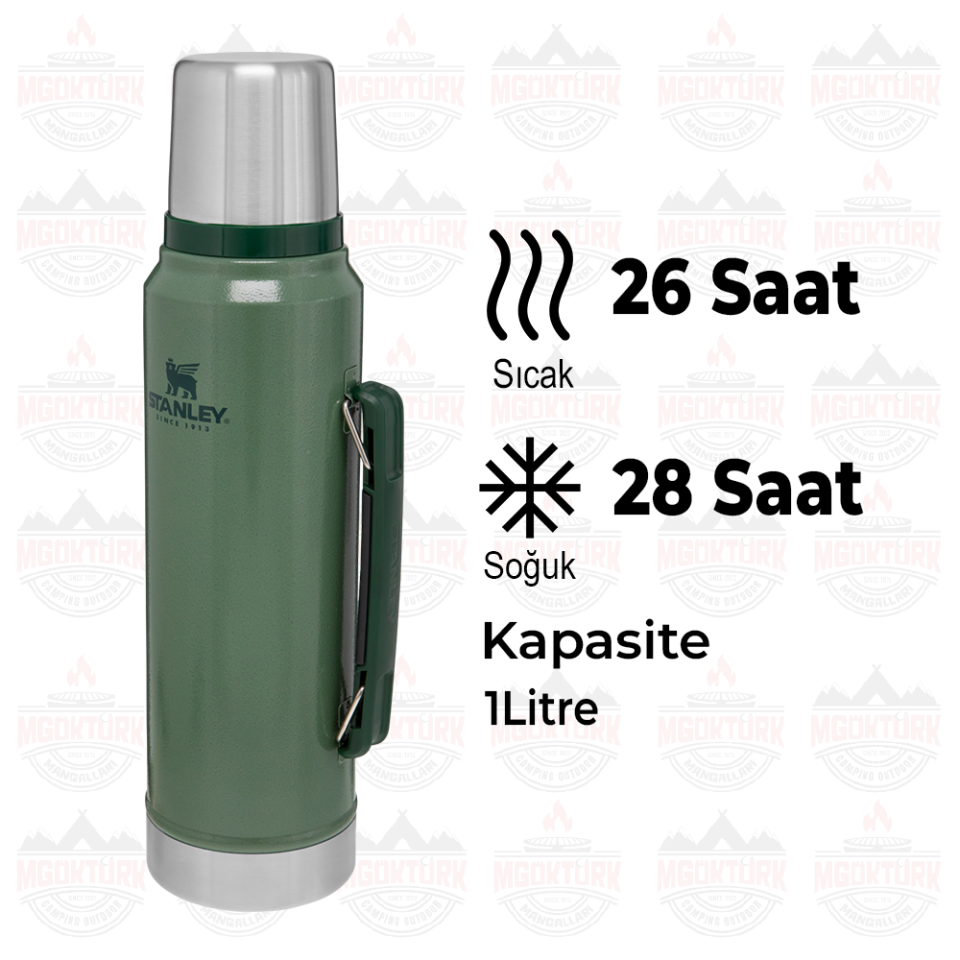The Legendary Classic Bottle 1.0L / 1.1QT Hammertone Green 10-08266-001 / 6939236347921