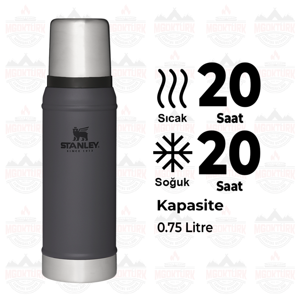 The Legendary Classic Bottle 0.75L / 25oz Charcoal 10-01612-061 / 6939236418065