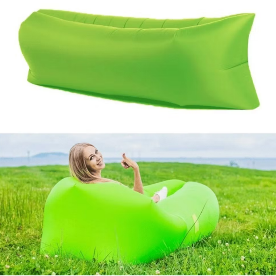 Andoutdoor Pratik Şişme Şezlong Yeşil