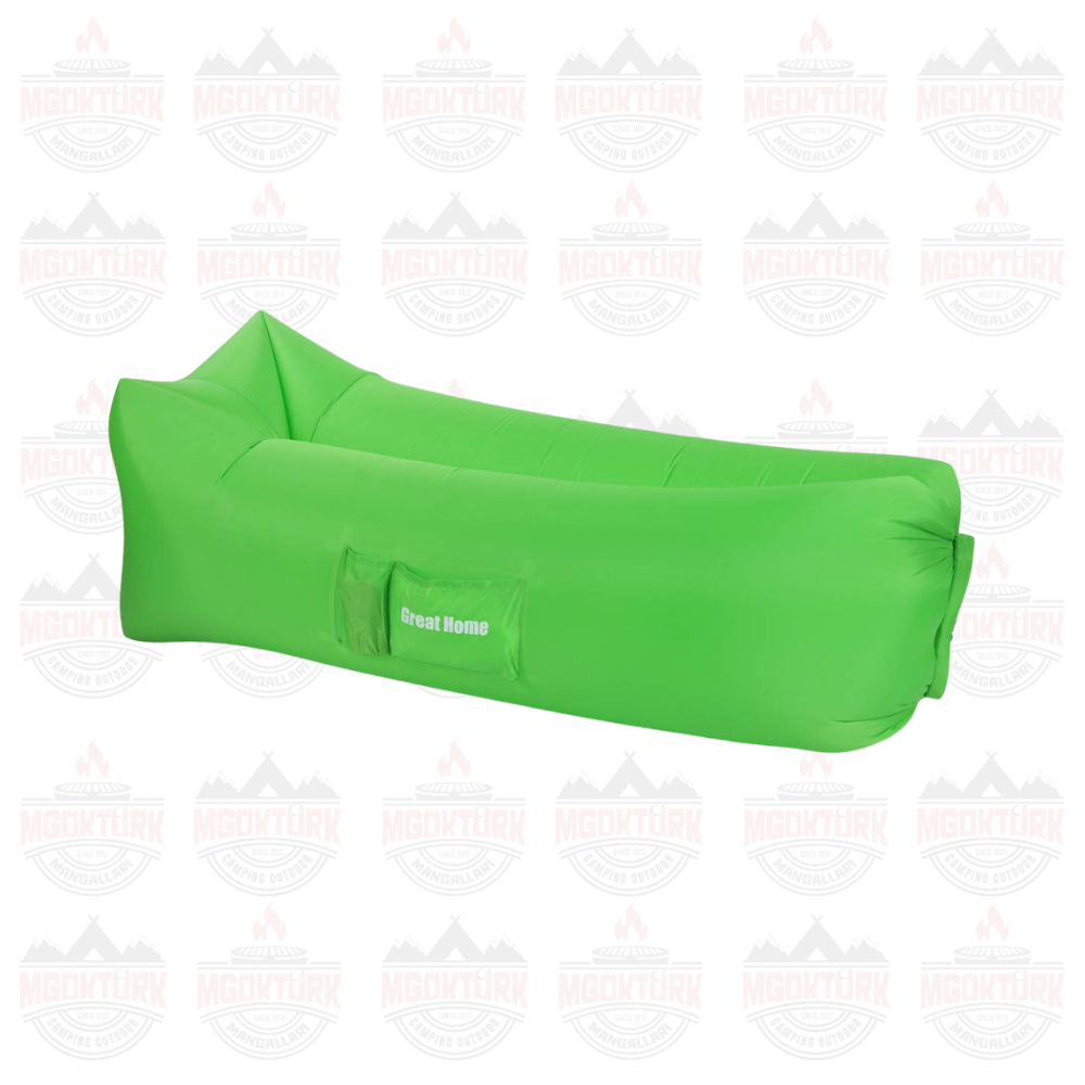 Andoutdoor Pratik Şişme Şezlong Yeşil
