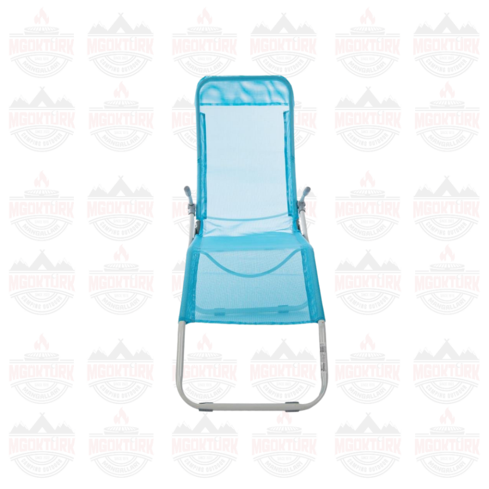 Andoutdoor Tumbona Katlanır Şezlong Mavi