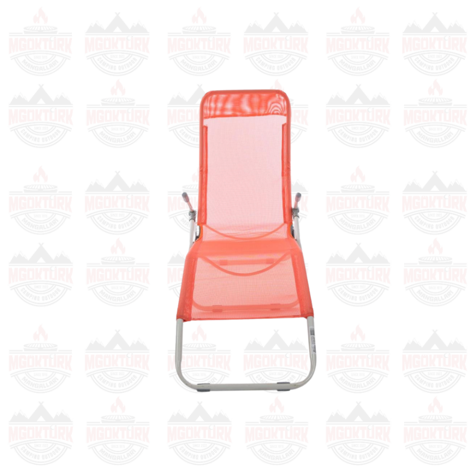 Andoutdoor Tumbona Katlanır Şezlong Kırmızı