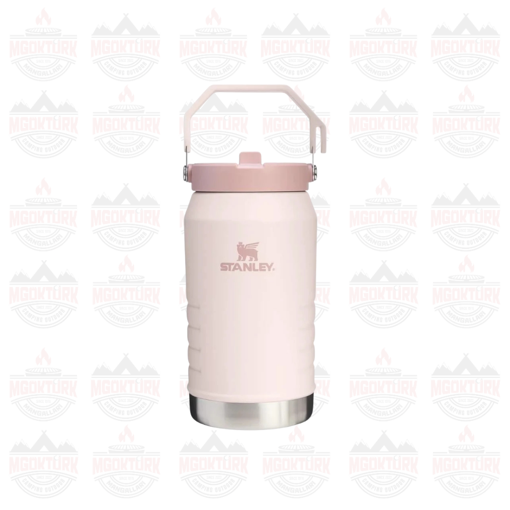 The IceFlow™ Flip Straw 2.0 Jug 1.90L / 64oz  Rose Quartz