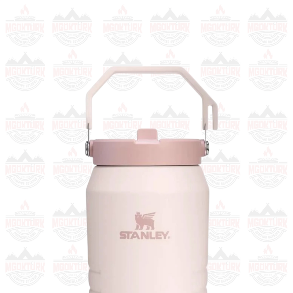 The IceFlow™ Flip Straw 2.0 Jug 1.90L / 64oz  Rose Quartz