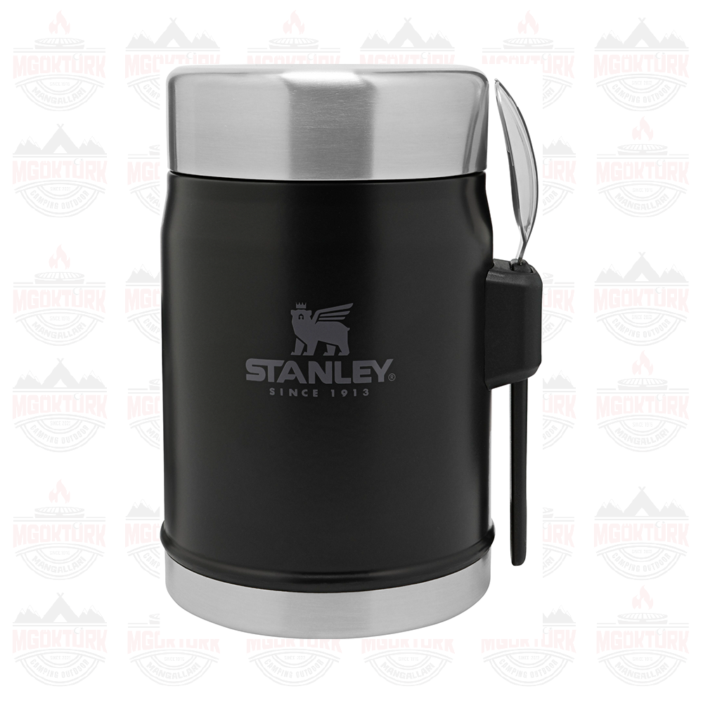The Legendary Food Jar + Spork 0.4L / 14oz  Matte Black Pebble 10-09382-005 / 6939236373210