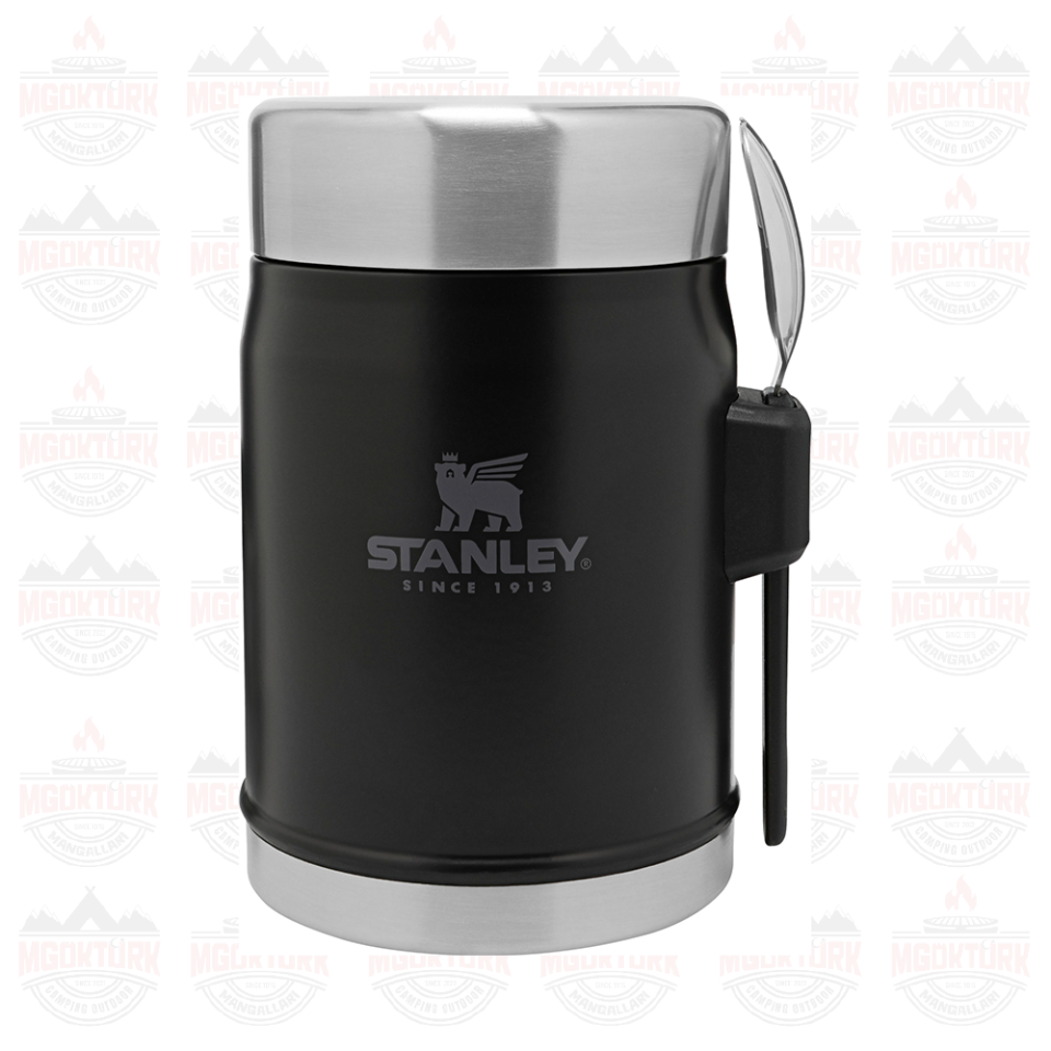 The Legendary Food Jar + Spork 0.4L / 14oz  Matte Black Pebble 10-09382-005 / 6939236373210