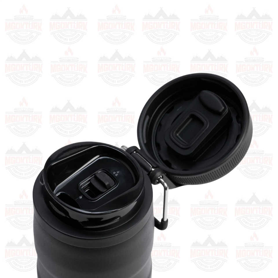 The IceFlow™ Bottle Flip Straw 2.0 0.47L / 16oz Black 2.0