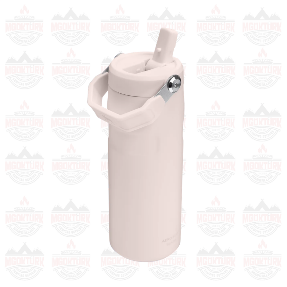 The IceFlow™ Bottle Flip Straw 2.0 0.47L / 16oz Rose Quartz