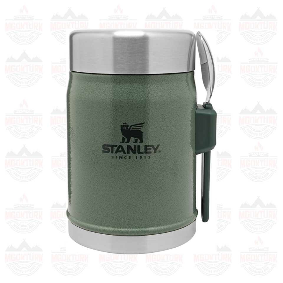 The Legendary Food Jar + Spork 0.4L / 14oz  Hammertone Green 10-09382-004 / 6939236373203