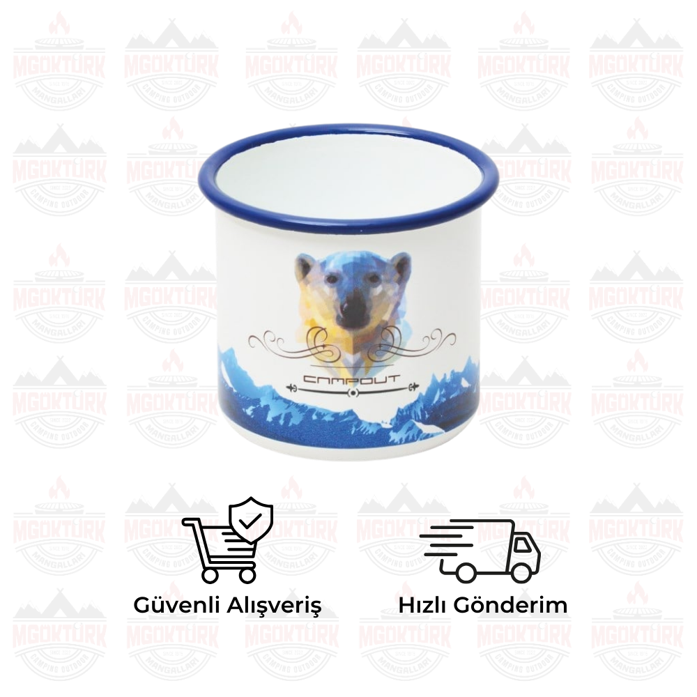 EMAYE KUPA BEYAZ BEAR