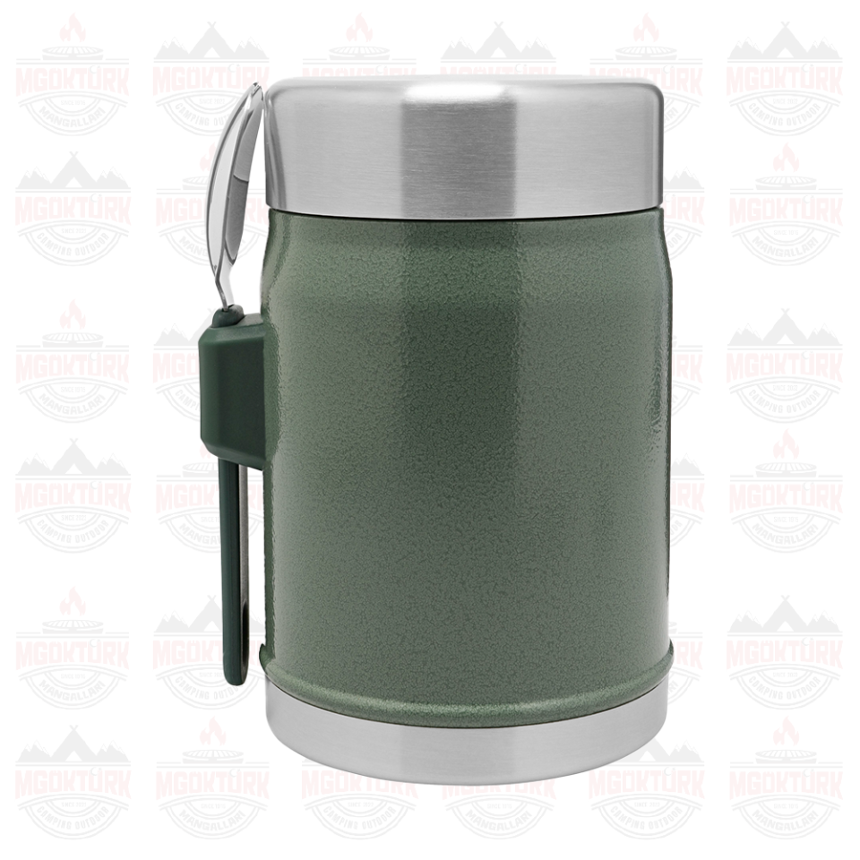 The Legendary Food Jar + Spork 0.4L / 14oz  Hammertone Green 10-09382-004 / 6939236373203