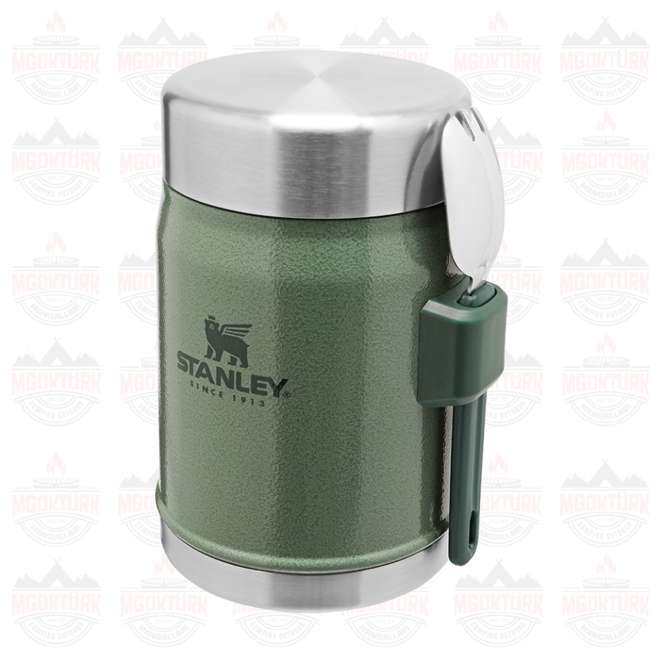 The Legendary Food Jar + Spork 0.4L / 14oz  Hammertone Green 10-09382-004 / 6939236373203